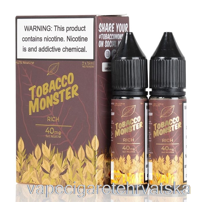 Vape Cigarete Rich - Tobacco Monster Salts - 30ml 48mg